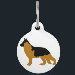 German Shepherd silo Pet Tag<br><div class="desc">gs</div>