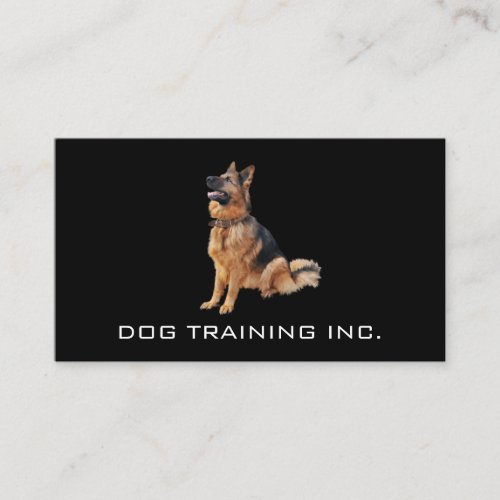 German Shepherd Sitting  Dog Trainer Business Card