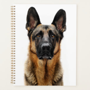 German Shepherd Sitting Up Planner
