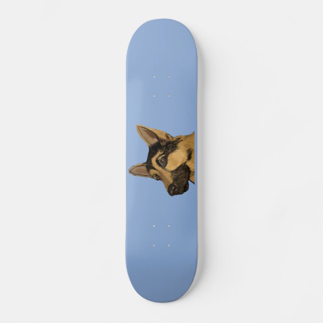German Shepherd Skateboard (Front)