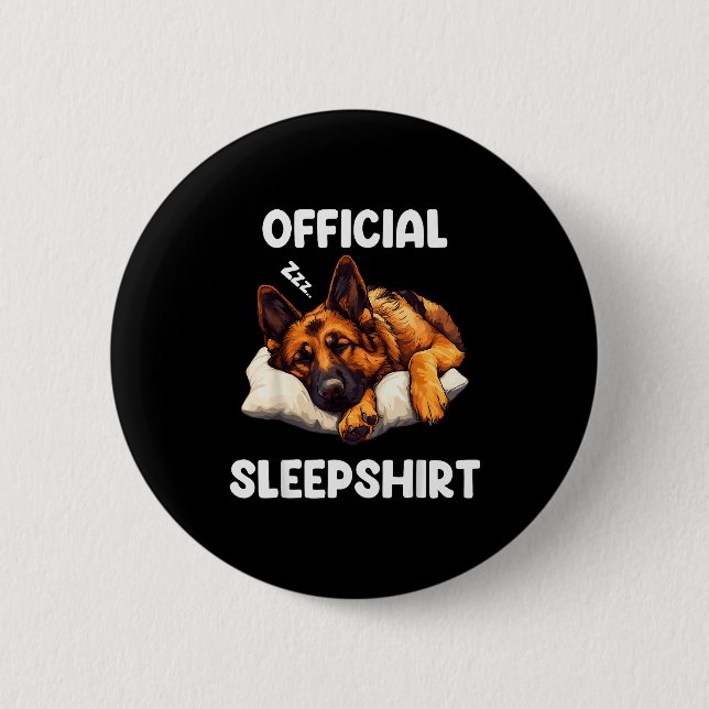 German Shepherd Sleepshirt Dog Lover Pajamas  Button (Front)