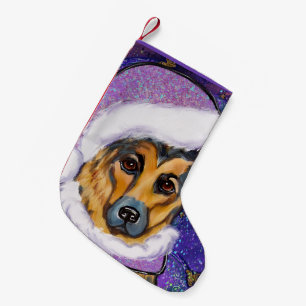 German Shepherd        Small Christmas Stocking