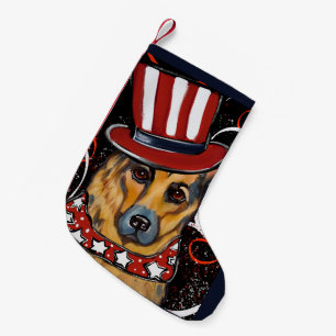 German Shepherd        Small Christmas Stocking