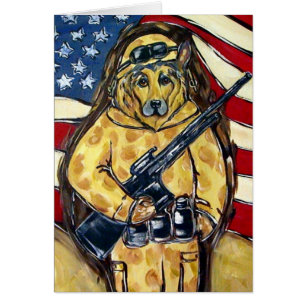 German Shepherd Soldier