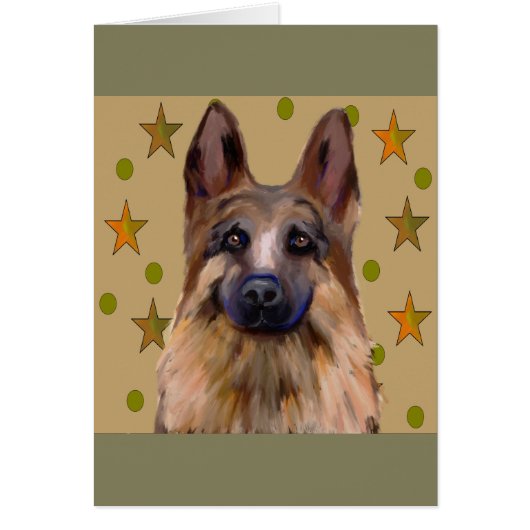 German Shepherd Soldier Art Cards (Front)