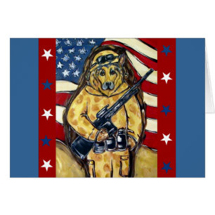 German Shepherd Soldier Cards