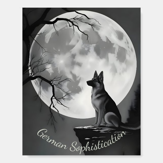 German Shepherd Sophistication Foam Board (Front)