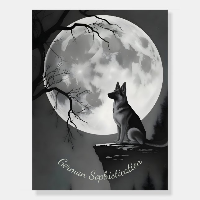 German Shepherd Sophistication Foam Board (Front)
