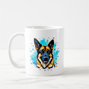 German Shepherd Splash Mug