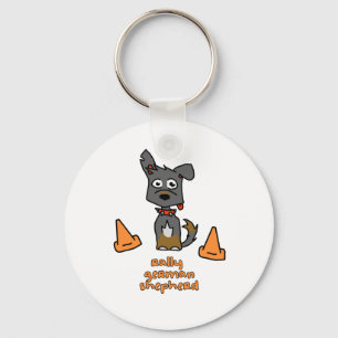 German Shepherd Sports Keychain