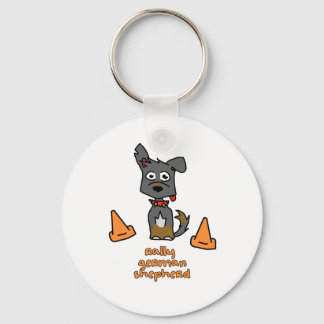 German Shepherd Sports Keychain