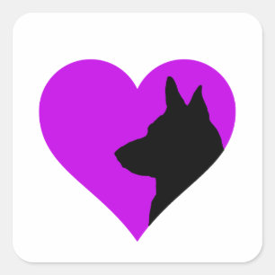 German Shepherd  Square Sticker