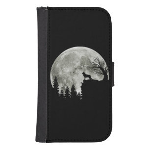 German Shepherd Standing On Mountain Halloween Galaxy S4 Wallet Case