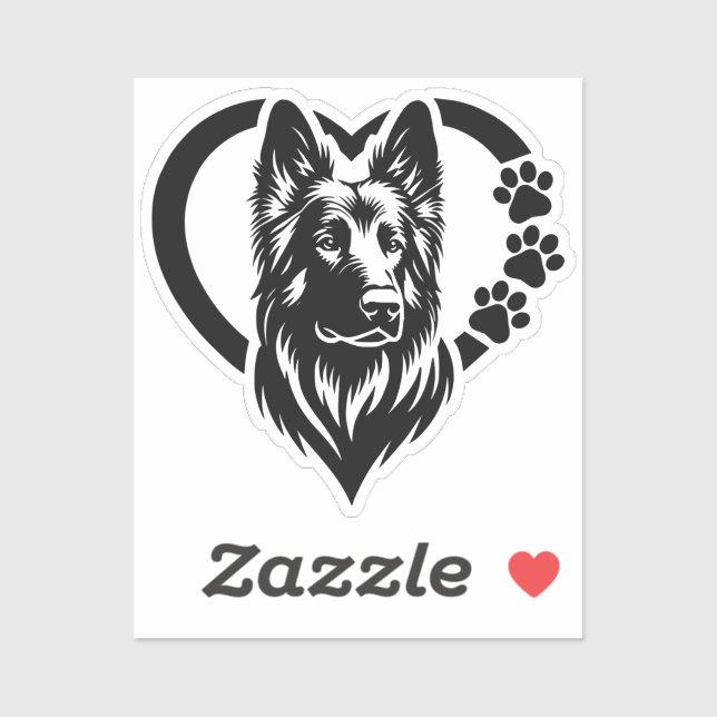 German Shepherd Sticker (Sheet)