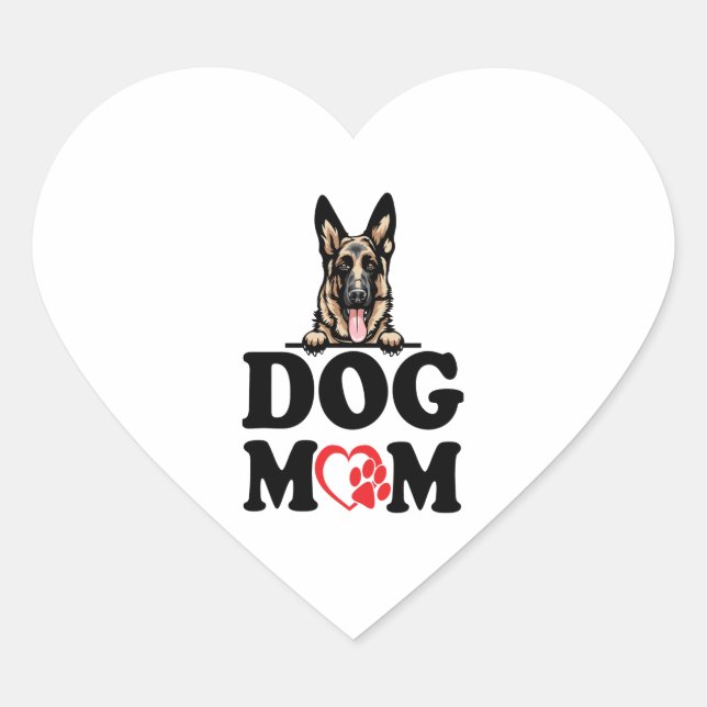 German Shepherd Stickers - German Shepherd Dog Mom (Front)