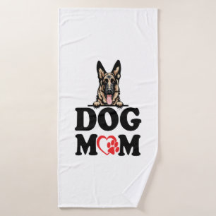 German Shepherd Stickers - German Shepherd Dog Mom Bath Towel
