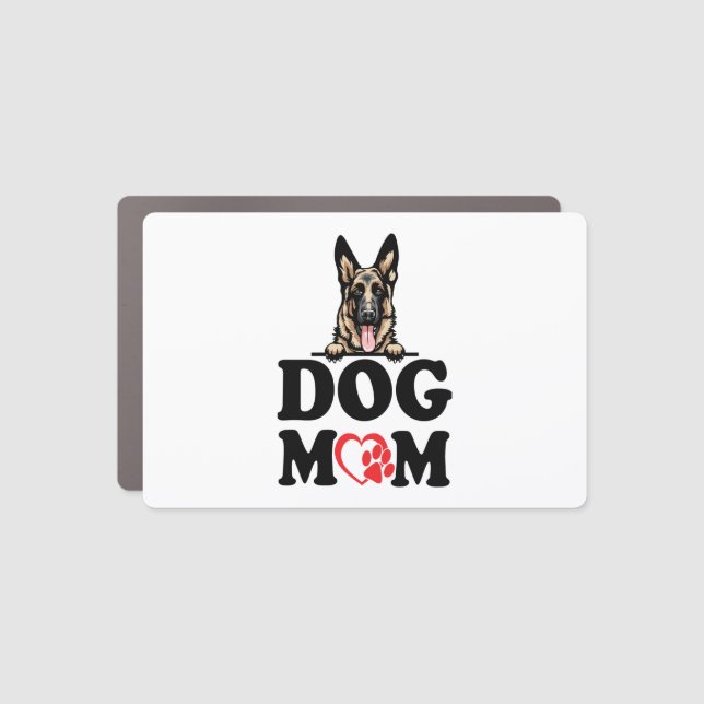 German Shepherd Stickers - German Shepherd Dog Mom Car Magnet (Front)