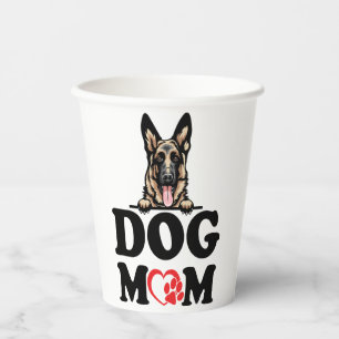 German Shepherd Stickers - German Shepherd Dog Mom Paper Cups