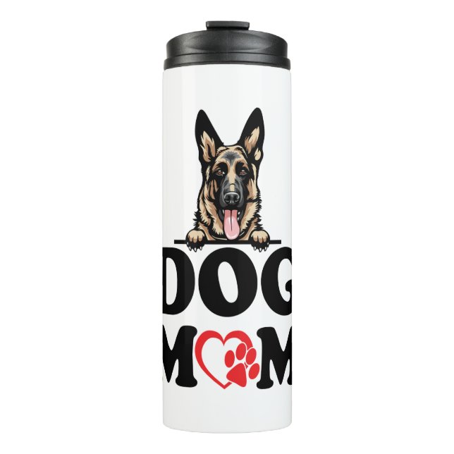 German Shepherd Stickers - German Shepherd Dog Mom Thermal Tumbler (Front)