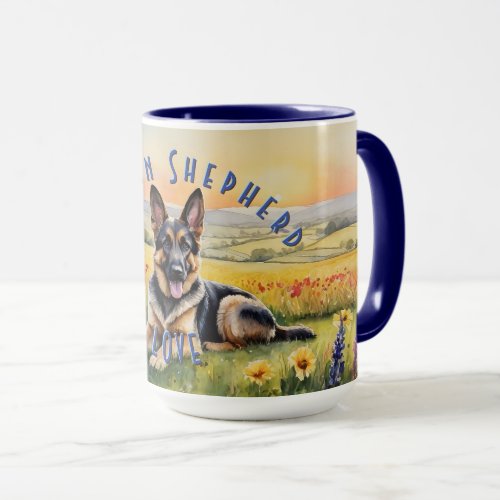 German Shepherd Sunrise Your Ideal Coffee Mate Mug