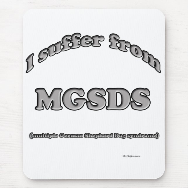 German Shepherd Syndrome Mouse Pad (Front)