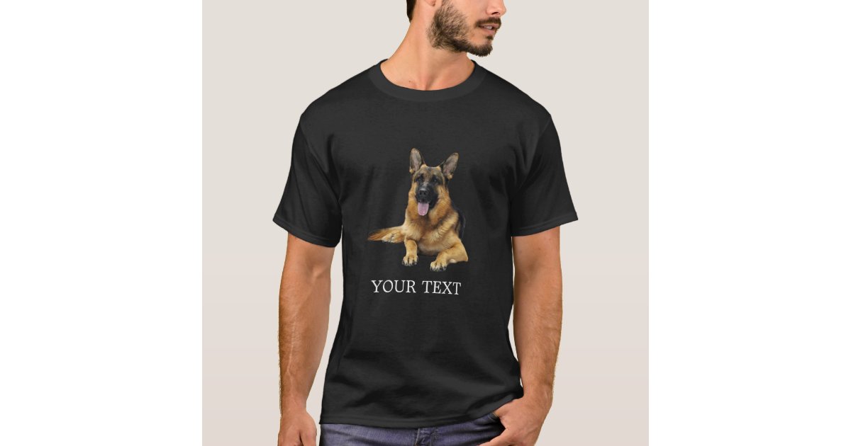 My German Shepherd Tilts Its Head Just Like You Do Classy Unisex Black T-Shirt
