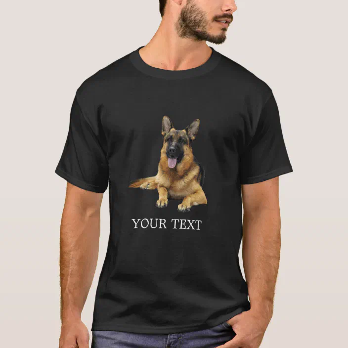 My German Shepherd Tilts Its Head Just Like You Do Classy Unisex Black T-Shirt