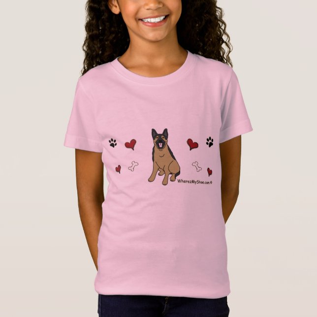 german shepherd T-Shirt (Front)