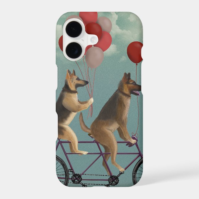 German Shepherd Tandem Iphone Case (Back)