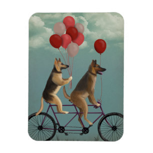 German Shepherd Tandem Magnet