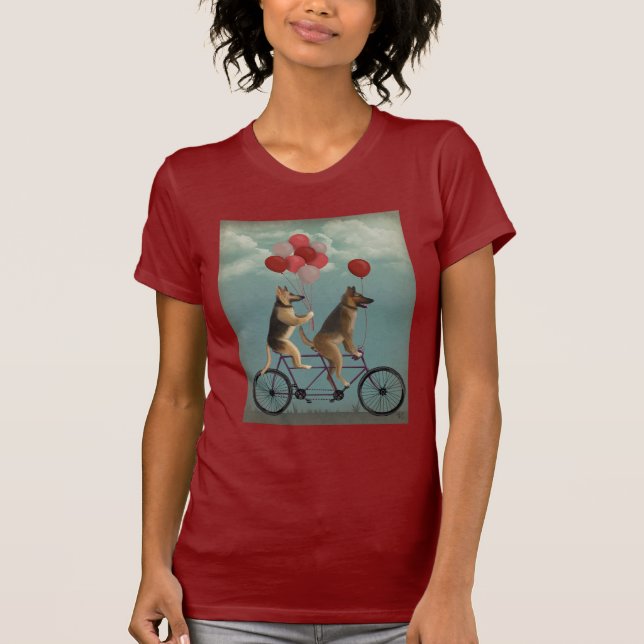 German Shepherd Tandem T-Shirt (Front)
