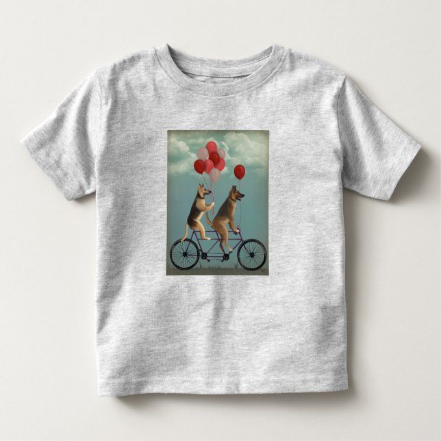German Shepherd Tandem Toddler T-shirt (Front)