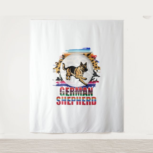 German Shepherd Tapestry (Front)