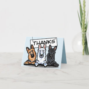 German Shepherd Thank You Card