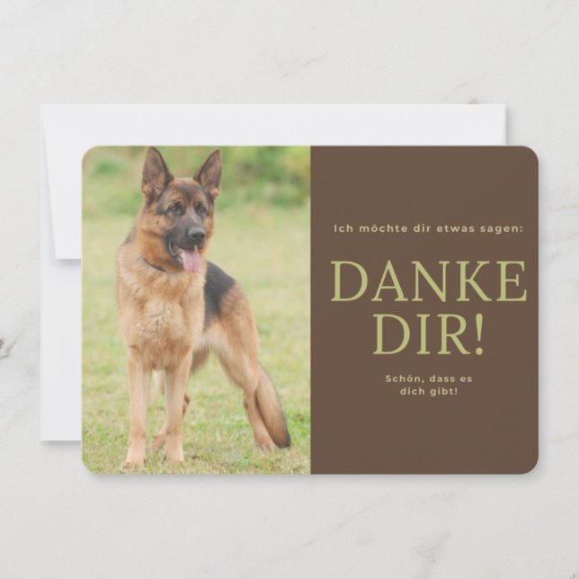 German shepherd thank you card (Front)