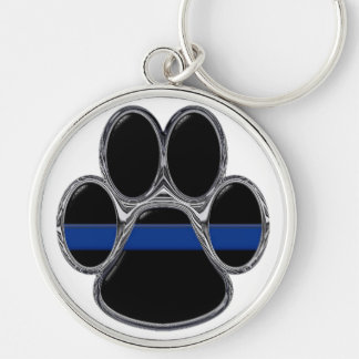 German Shepherd Thin Blue Line Keychain