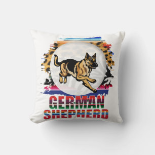 German Shepherd Throw Pillow