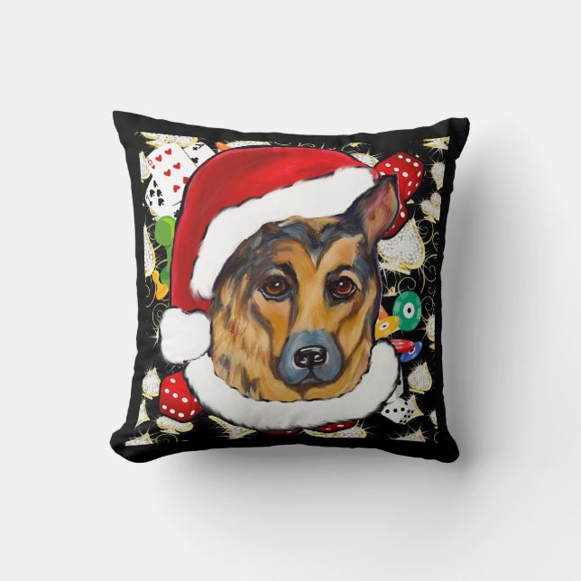 GERMAN SHEPHERD THROW PILLOW (Front)