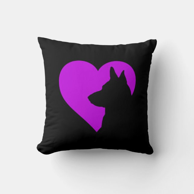 German Shepherd   Throw Pillow (Front)