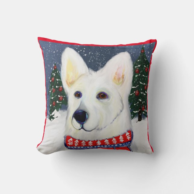German Shepherd    Throw Pillow (Front)