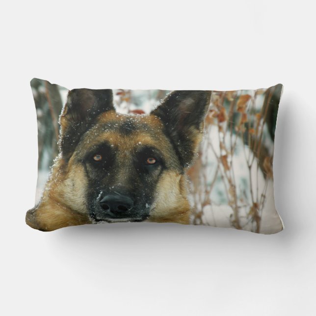German Shepherd Throw Pillow (Front)