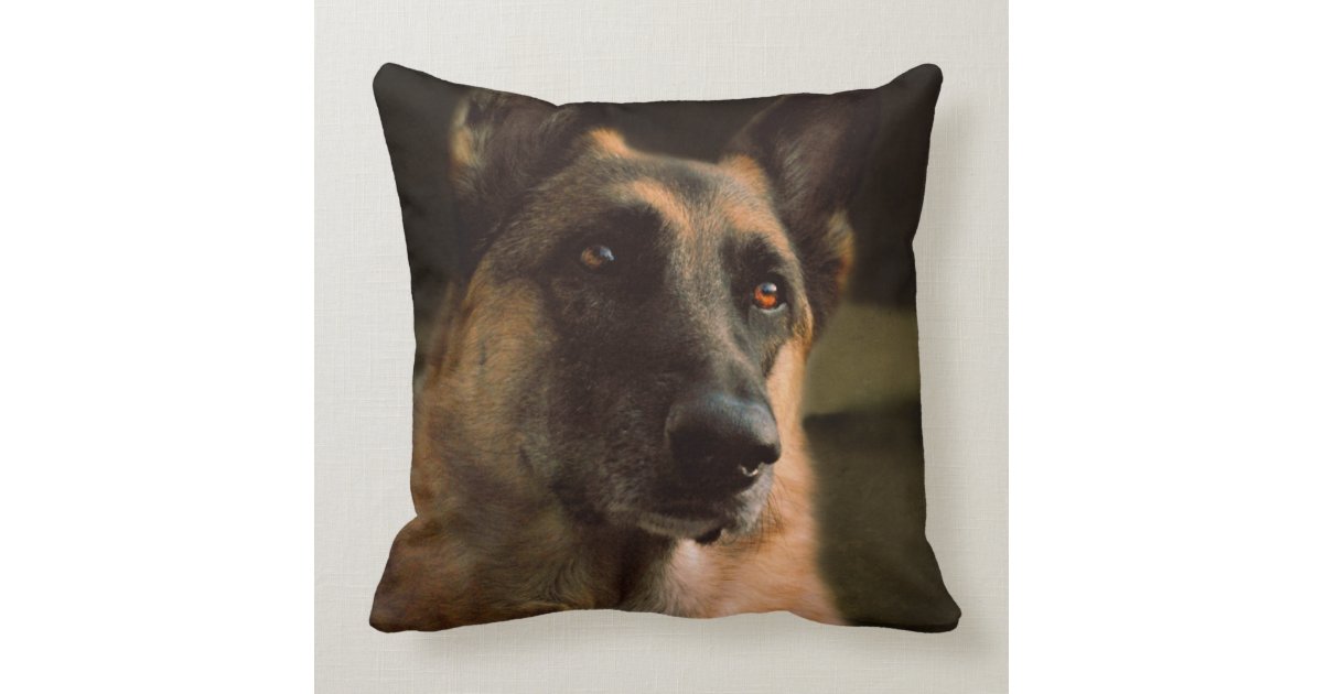 german shepherd throw pillow