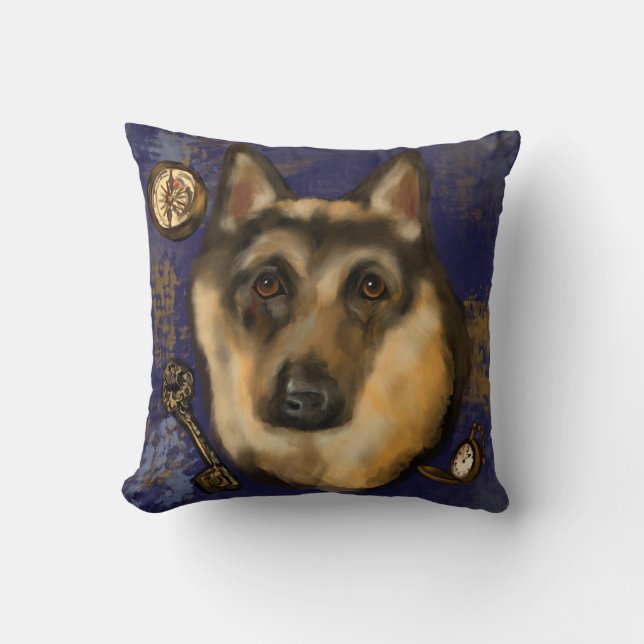 GERMAN SHEPHERD     THROW PILLOW (Front)