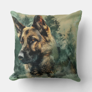 German Shepherd Throw Pillow