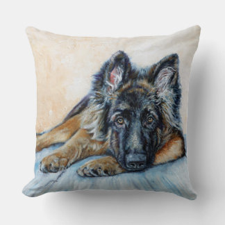 German Shepherd Throw Pillow