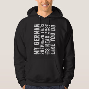 German Shepherd  Tilt Head Dog Alsatian  Cute Hoodie