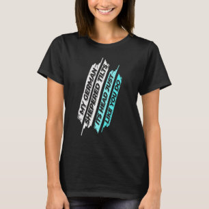 German Shepherd Tilting Head Dog T-Shirt