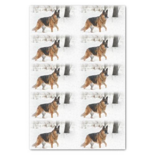 German Shepherd Tissue Paper