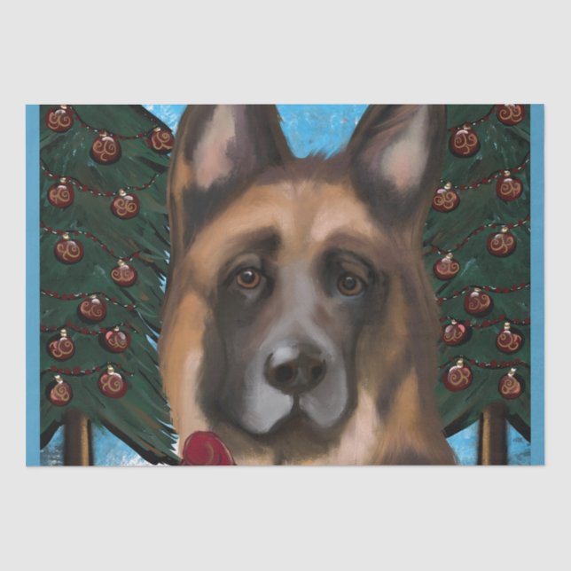 German Shepherd  Tissue Paper (Front)