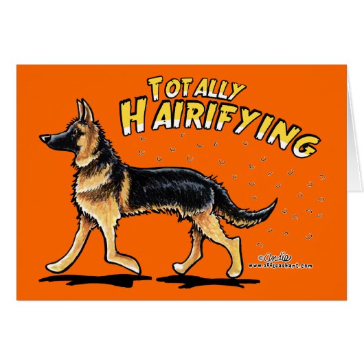 German Shepherd Totally Hairifying (Front Horizontal)